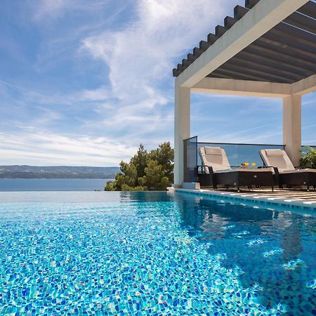 Luxury Seafront Villa With Heated Pool, Jacuzzi, Sea View, 150 M From Beach Stanici Ngoại thất bức ảnh